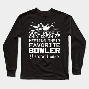 Father (2) Bowling Mom Long Sleeve T-Shirt